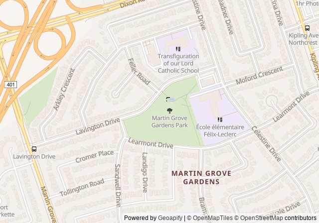 Martingrove gardens tennis courts — Google マップで開く