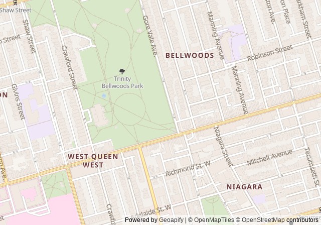 Trinity Bellwoods Park Tennis Courts — Open in Google Maps