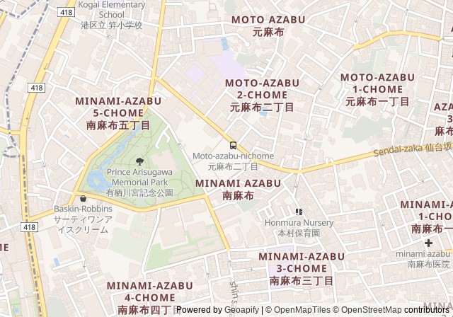 Azabu Sports Ground Softball Field — เปิดใน Google Maps