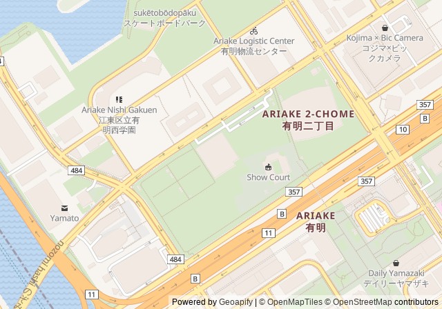 Ariake Metropolitan Tennis B Indoor Court — เปิดใน Google Maps