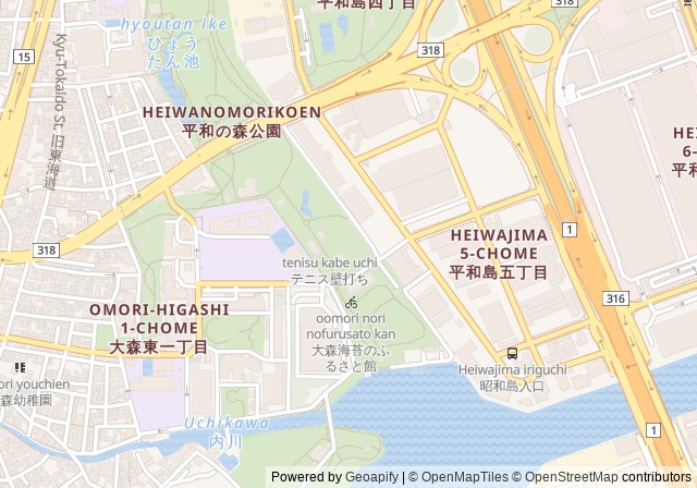 Heiwa no Mori Park Tennis Court — เปิดใน Google Maps