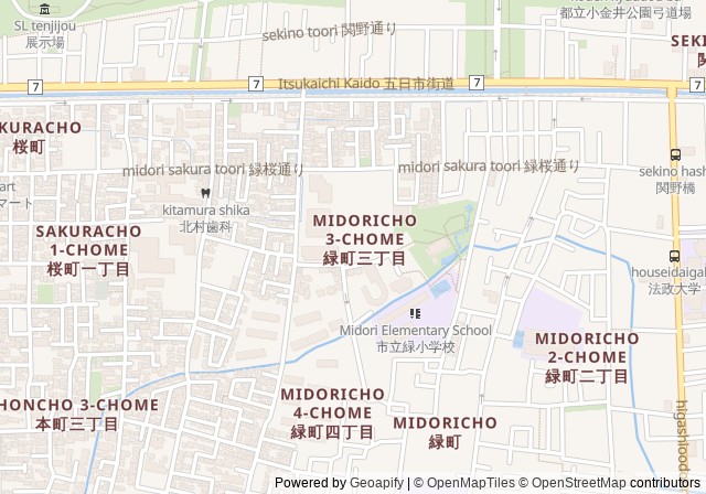 Hosei University Midorimachi Tennis Court — Open in Google Maps