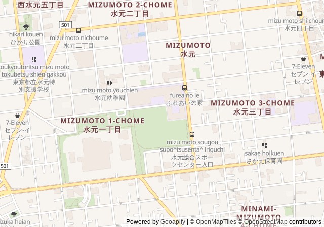 Katsushika Ward Mizumoto Sports Center Tennis Court — เปิดใน Google Maps