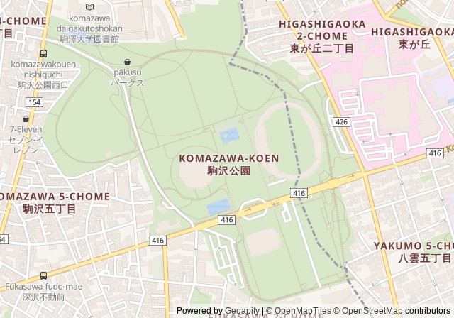 Komazawa Olympic Park — เปิดใน Google Maps