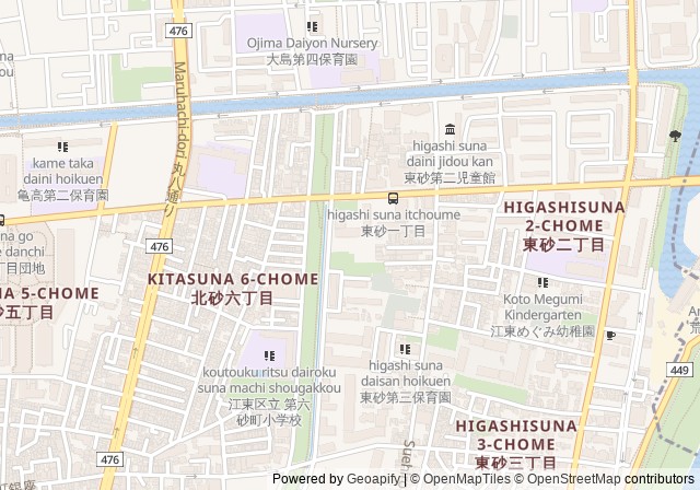 Koto Ward Higashisuna Tennis Court — เปิดใน Google Maps