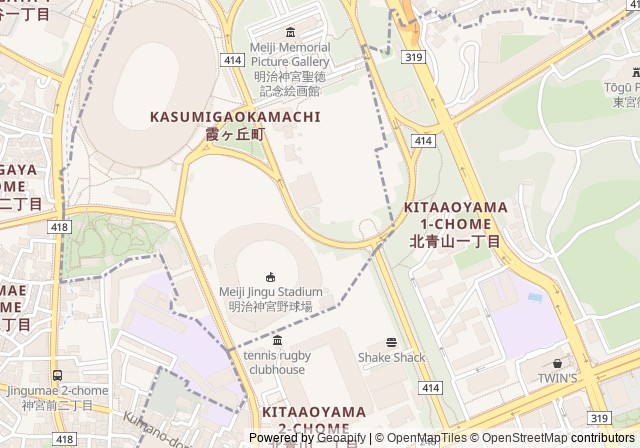 Meiji Jingu Gaien — เปิดใน Google Maps