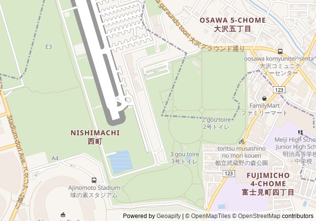 Mitaka City Osawa Sports Ground Tennis Court — เปิดใน Google Maps