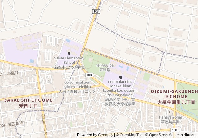 Oizumi-Gakuencho Kibogaoka Park Multi-Purpose Sports Ground — เปิดใน Google Maps