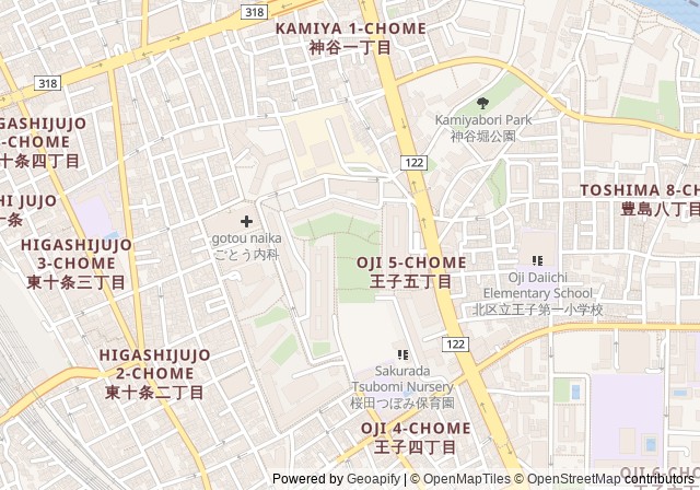 Oji 5-chome Housing Complex Tennis Court — เปิดใน Google Maps