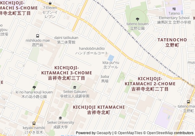 Seikei University Tennis Court — เปิดใน Google Maps