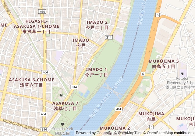 Taito Riverside Sports Center Tennis Court — เปิดใน Google Maps