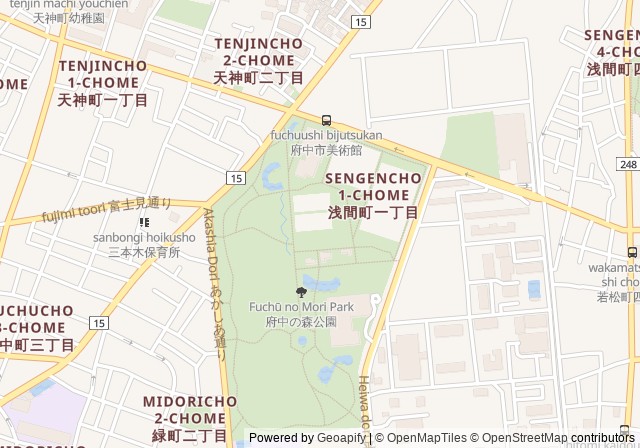 Tokyo Metropolitan Fuchu no Mori Tennis Court — เปิดใน Google Maps