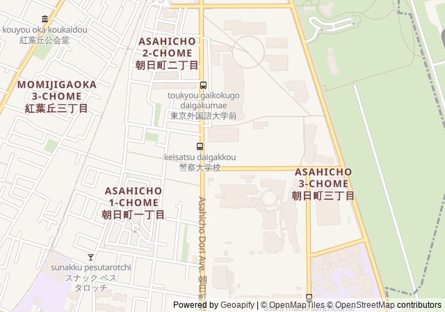 Tokyo University of Foreign Studies Tennis Courts — Open in Google Maps