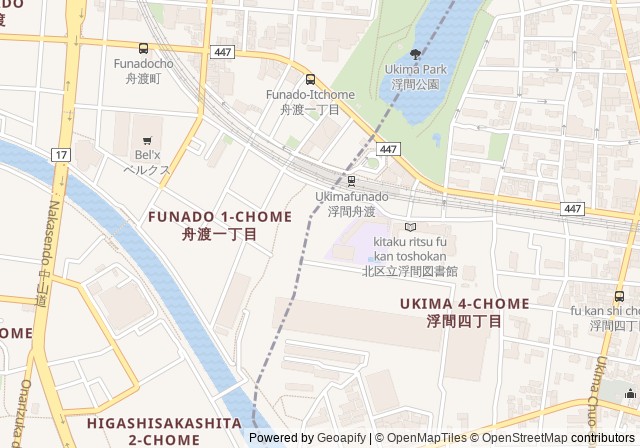 Ukima-Funado Tennis Court — เปิดใน Google Maps