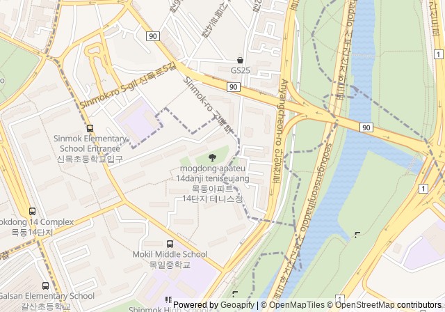 Mokdong Apartment Complex 14 Tennis Court B — เปิดใน Google Maps
