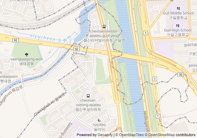 Cheolsan Drainage Pump Station Detention Basin Sports Facility — เปิดใน Google Maps