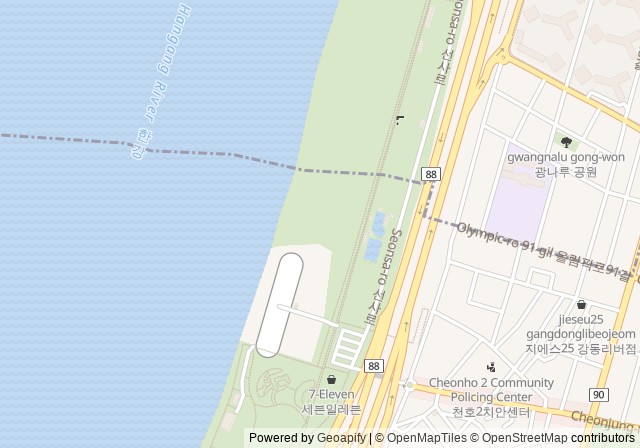 Gwangnaru Hangang Park — เปิดใน Google Maps
