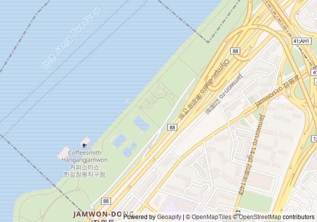 Hangang Park Jamwon Tennis Court — เปิดใน Google Maps