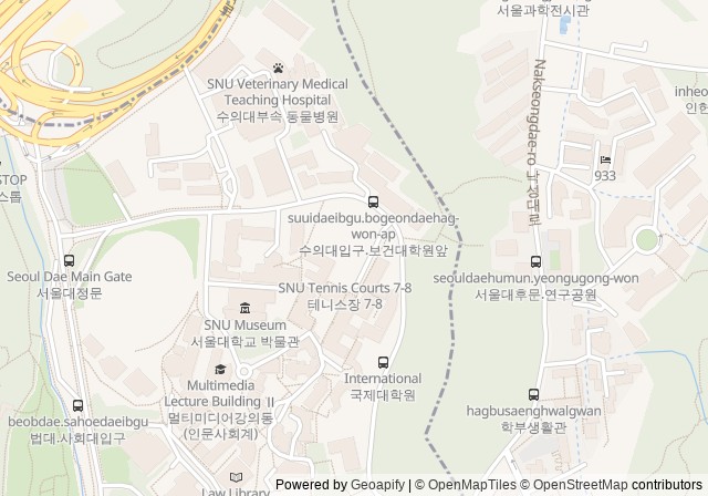 Seoul National University Main Tennis Court Clay Court — เปิดใน Google Maps
