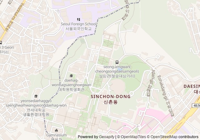 Yonsei University, Sinchon Campus — เปิดใน Google Maps