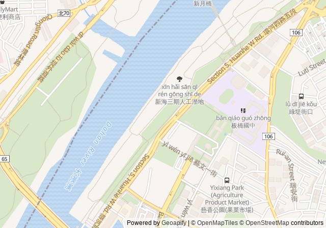 Banqiao Xinhai Huanhe Riverside Tennis Court — เปิดใน Google Maps