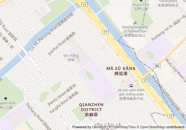 Cianjhen Senior High School Tennis Court — เปิดใน Google Maps