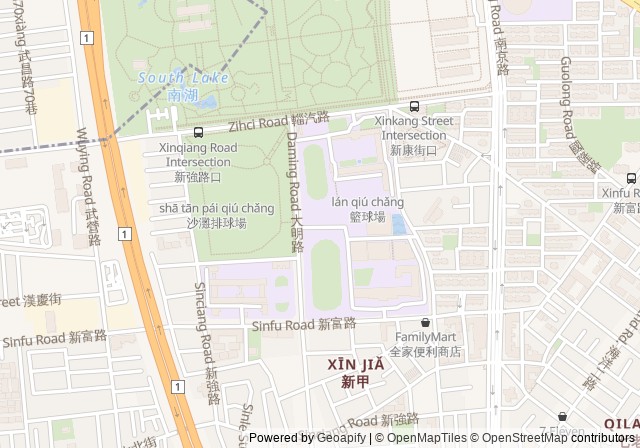 Fengshan Senior High School Tennis Court — เปิดใน Google Maps