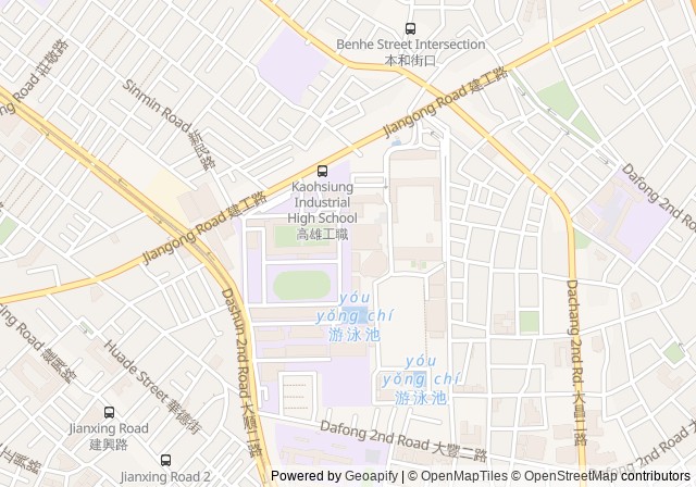 Kaohsiung Industrial High School Tennis Courts — เปิดใน Google Maps