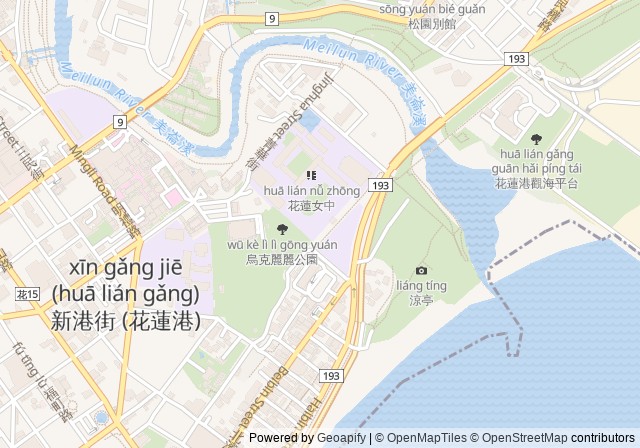 National Hualien Girls' Senior High School Tennis Court — เปิดใน Google Maps