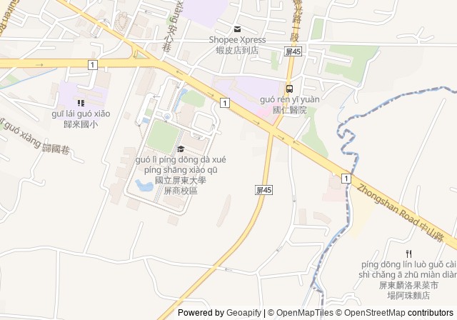 National Pingtung University – Pingshang Campus Tennis Courts — เปิดใน Google Maps