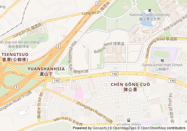 National Taipei University Tennis Court (Sanxia) — เปิดใน Google Maps