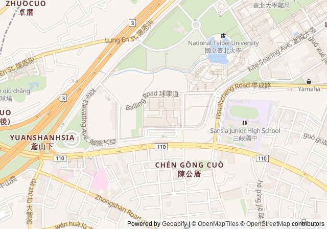 臺北大學運動中心-三峽校區 — Open in Google Maps
