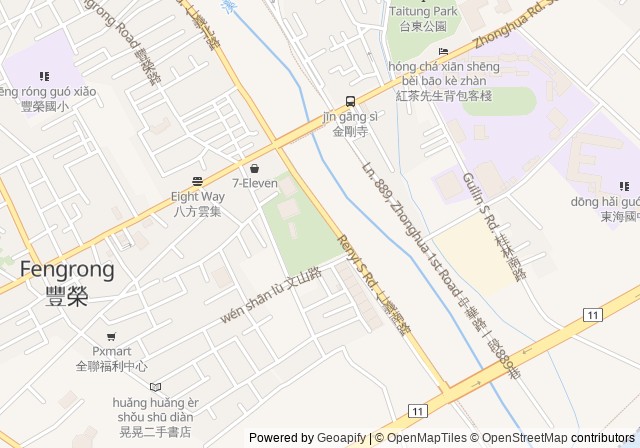 Taitung County Stadium / Donghai Sports Park Outdoor Tennis Courts — เปิดใน Google Maps