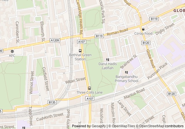 Bethnal Green Gardens — 在 Google 地圖開啟