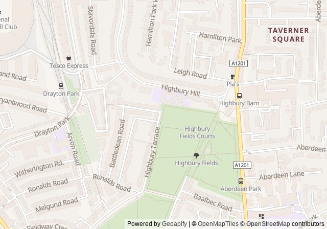 Highbury Fields Tennis Courts — 在 Google 地圖開啟