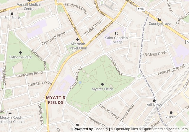 Myatt's Fields Park Tennis Courts — 在 Google 地圖開啟