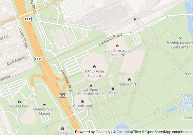 Arthur Ashe Stadium — Open in Google Maps