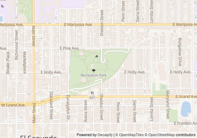 El Segundo Tennis Courts — Open in Google Maps