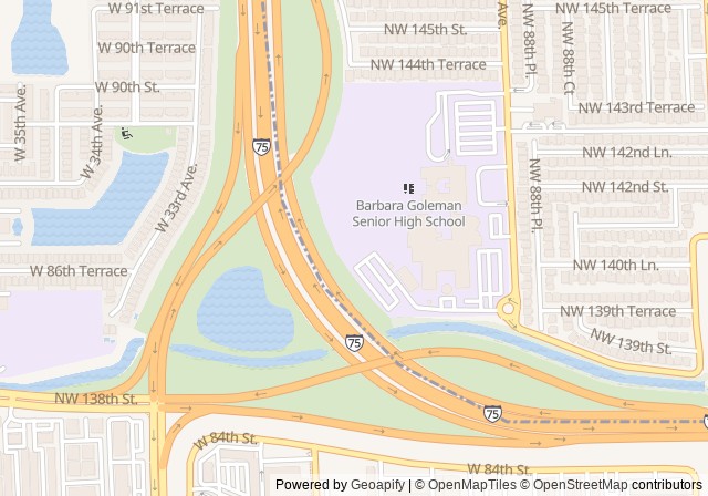 Goleman Senior High School Tennis Courts — เปิดใน Google Maps