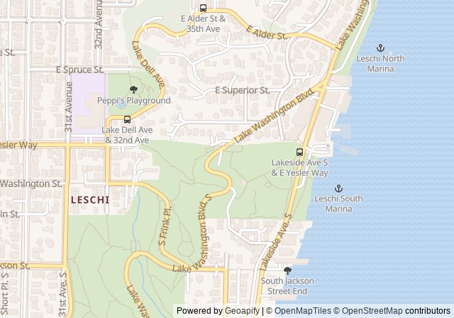 Leschi Park Tennis Court — Open in Google Maps