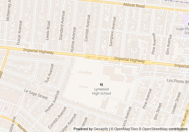 Lynwood High School Tennis Court — เปิดใน Google Maps