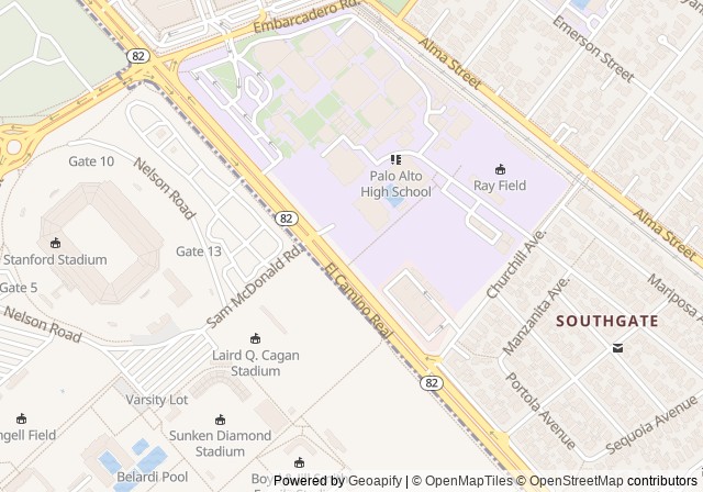 Palo Alto H.S. Tennis Court — Open in Google Maps