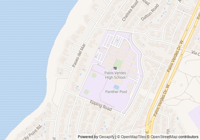 Palos Verdes High School Tennis Court — 在 Google 地圖開啟