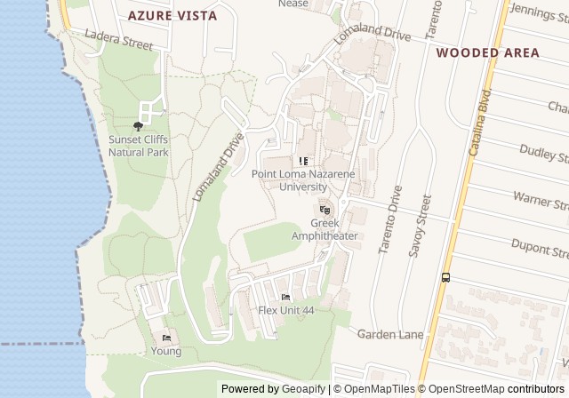 Point Loma Nazarne University Tennis Courts — เปิดใน Google Maps