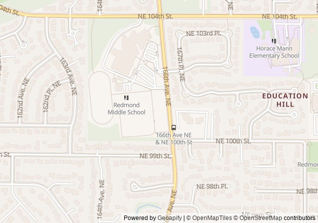 Redmond Middle School Tennis and Pickleball Courts — Open in Google Maps