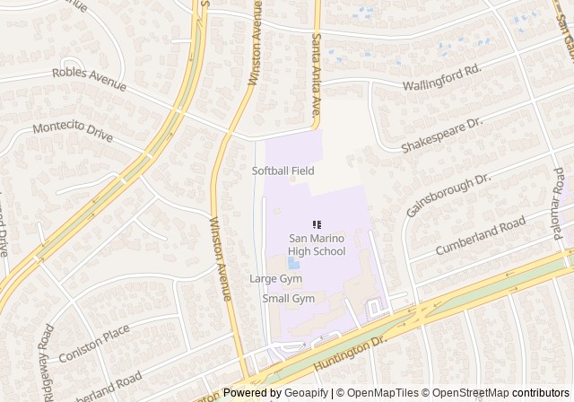 San Marino High School Tennis Courts — เปิดใน Google Maps