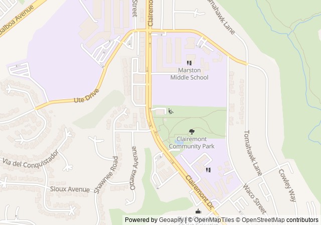 South Clairemont Recreation Center — Open in Google Maps