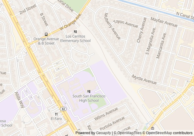 South San Francisco High School tennis courts — เปิดใน Google Maps