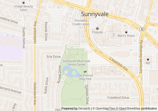 Sunnyvale Municipal Tennis Center — Google マップで開く