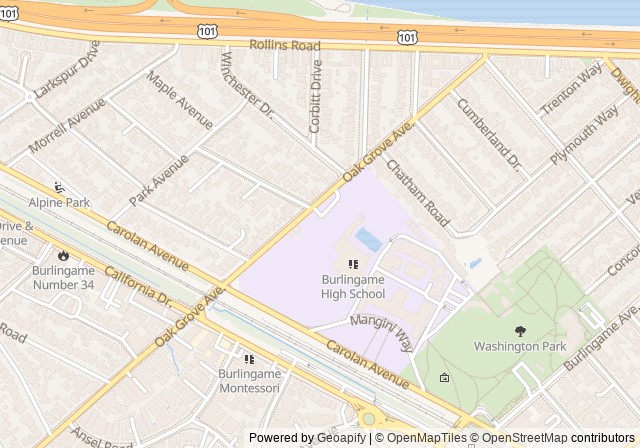 Tennis Courts | Burlingame High School — Open in Google Maps